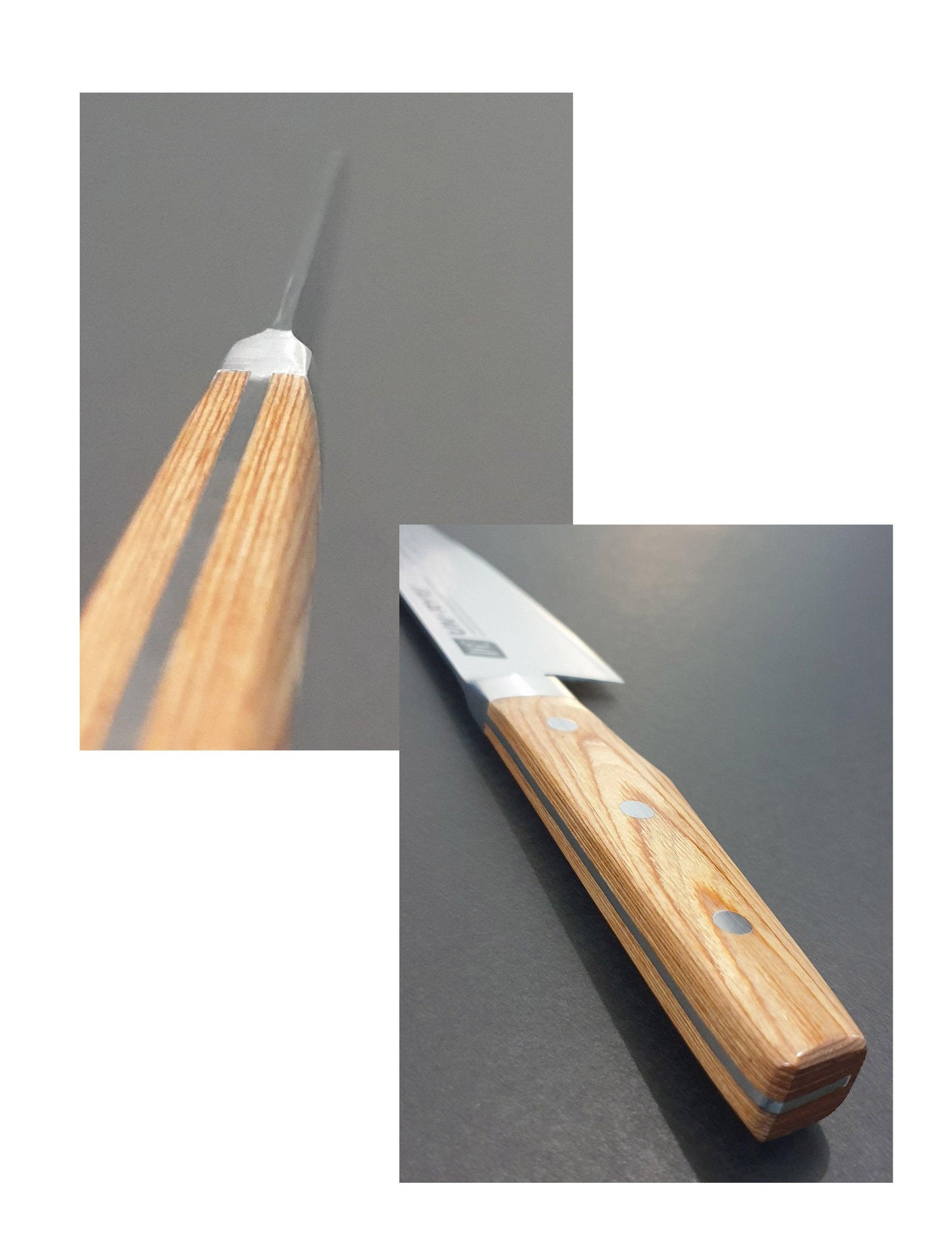 下村 - [UN-RYU] 大馬士革三德刀 170mm, VG10 33 層