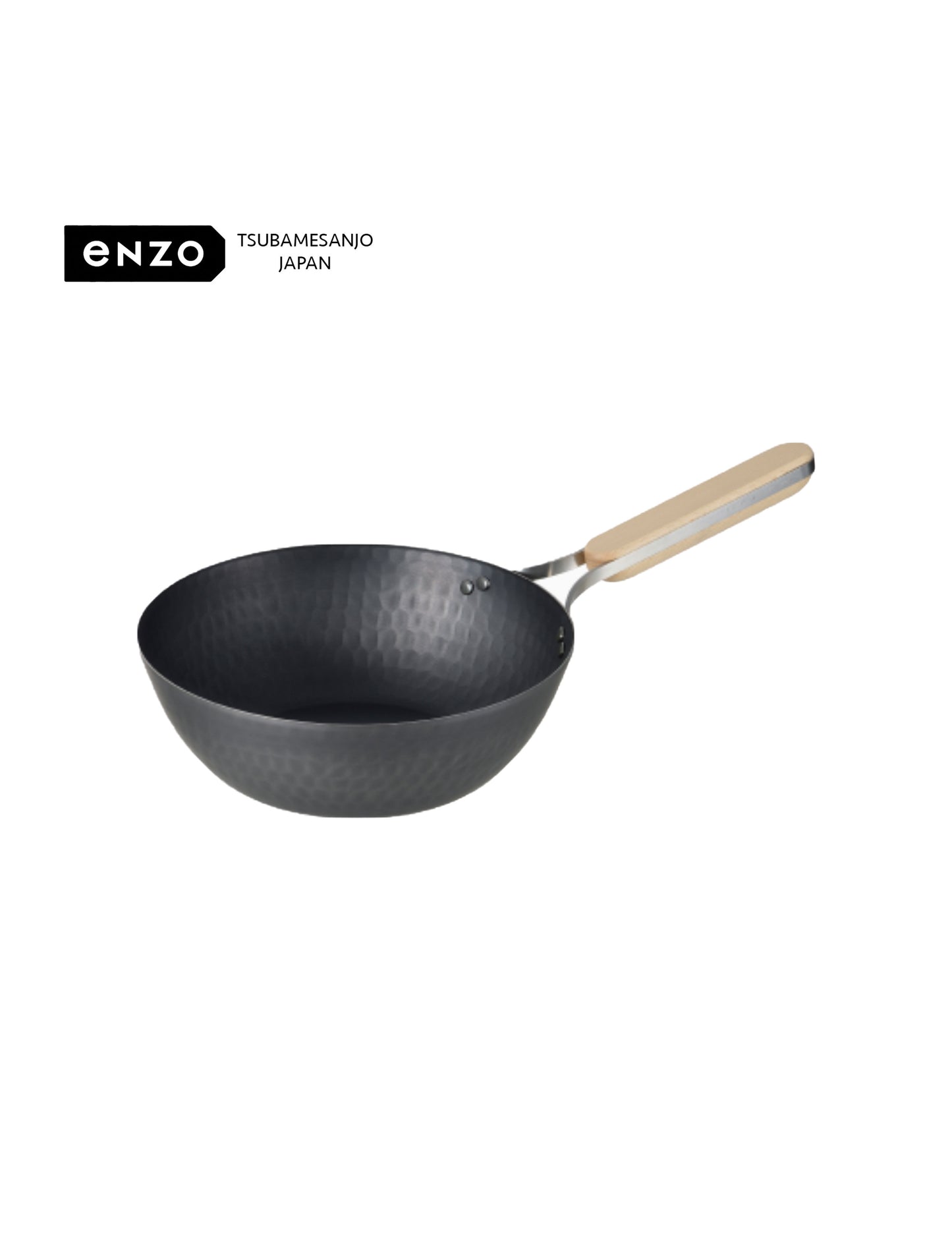 enzo - Premium Iron Wok Deep Frying Pan