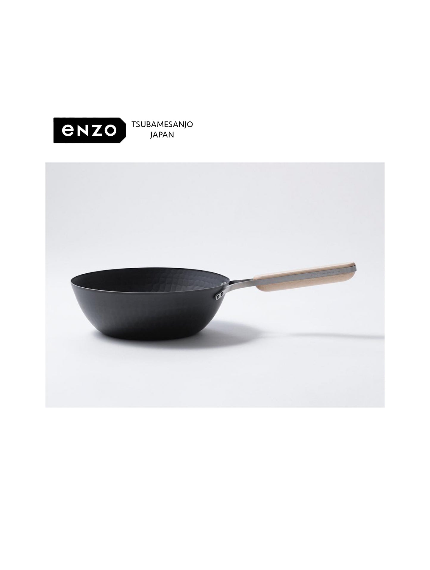 enzo - Premium Iron Wok Deep Frying Pan